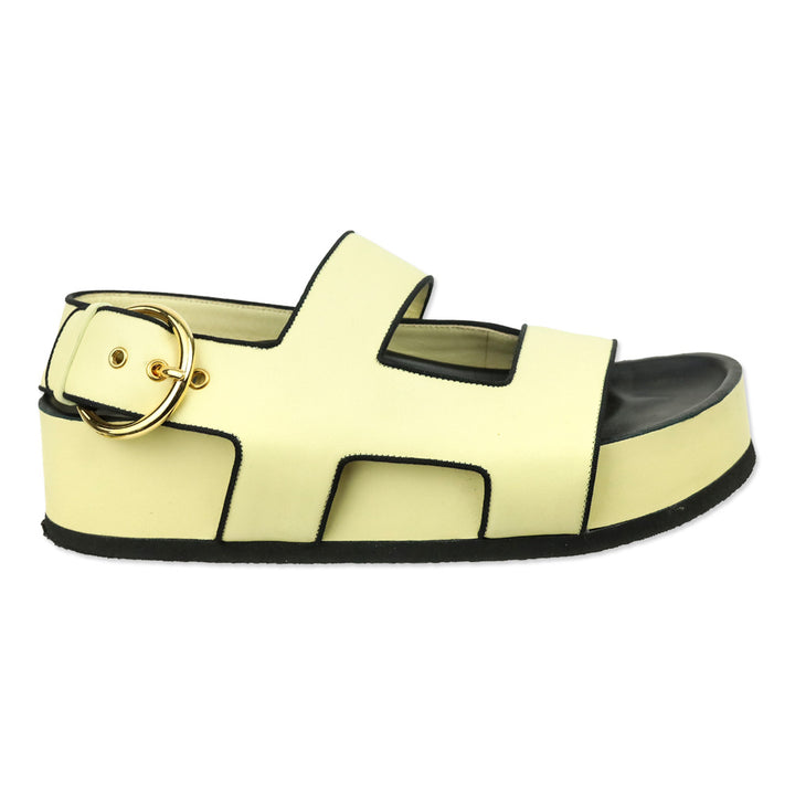 Neous Banana Neutral Leather Cher 50 Platform Sandals