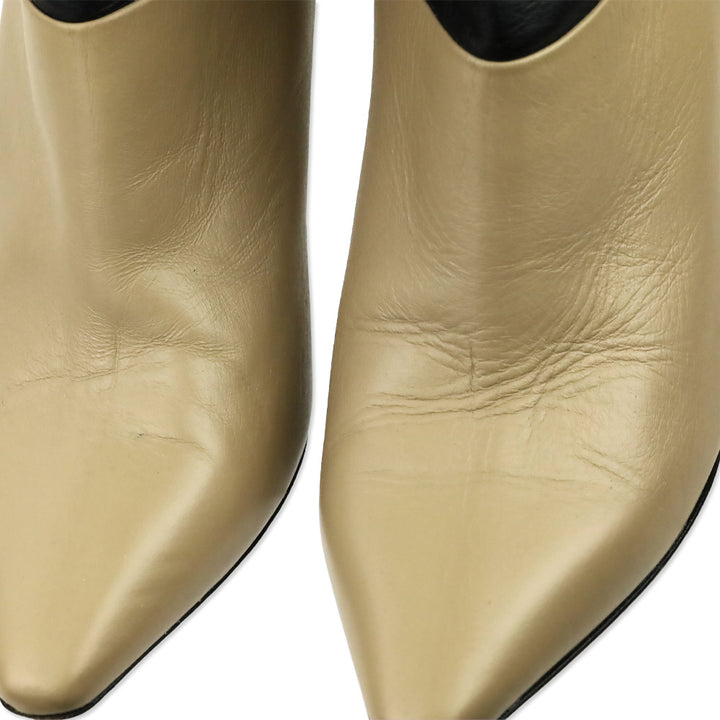 Nicholas Kirkwood Black/Beige Color Block Leather Ankle Bootie