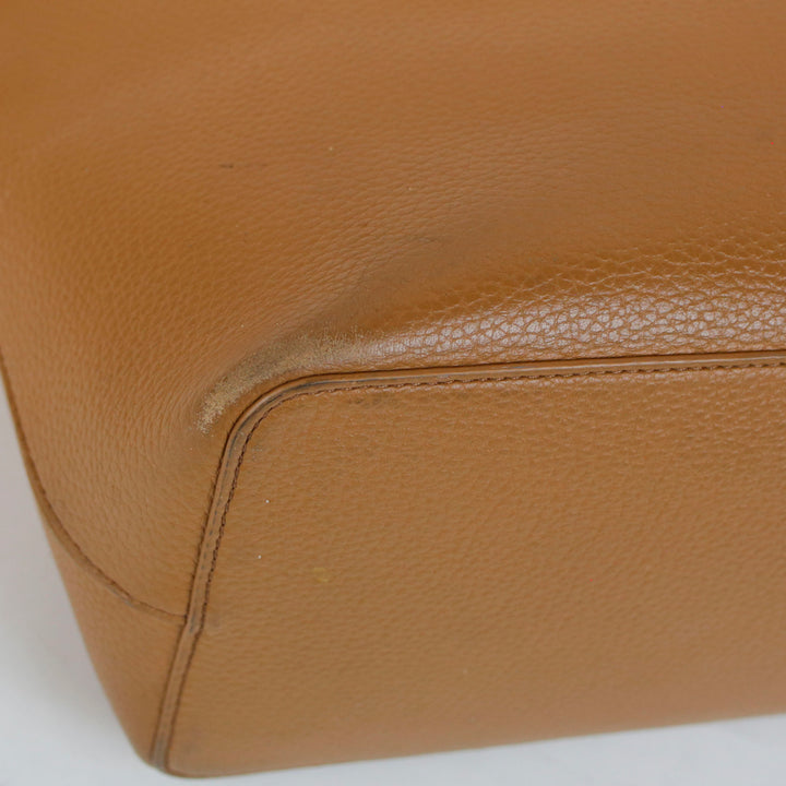 Tory Burch Caramel Leather Tote Bag