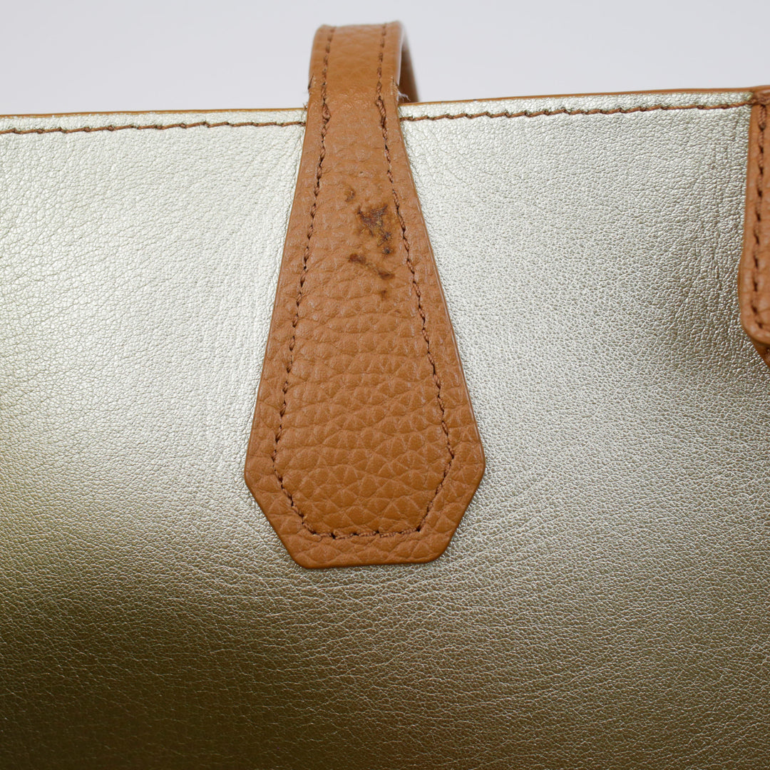 Tory Burch Caramel Leather Tote Bag