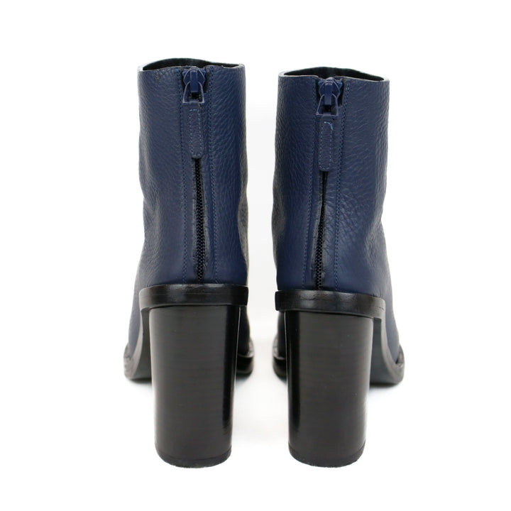 Balenciaga Navy High Heel Ankle Boots