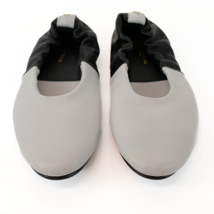 Lafayette 148 Mira Two-Tone Leather Ballet Flats