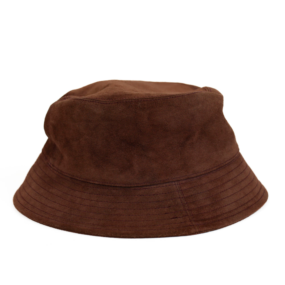 Helen Kaminski Brown Suede Bucket Hat