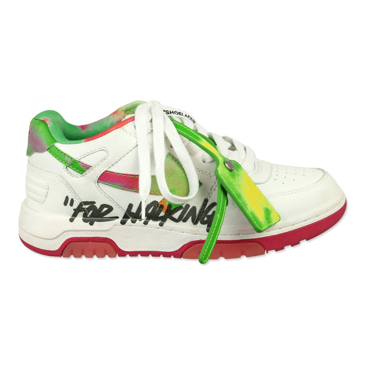 OFF-WHITE White Multicolor Out Of Office OOO "For Walking" Low Top Sneakers