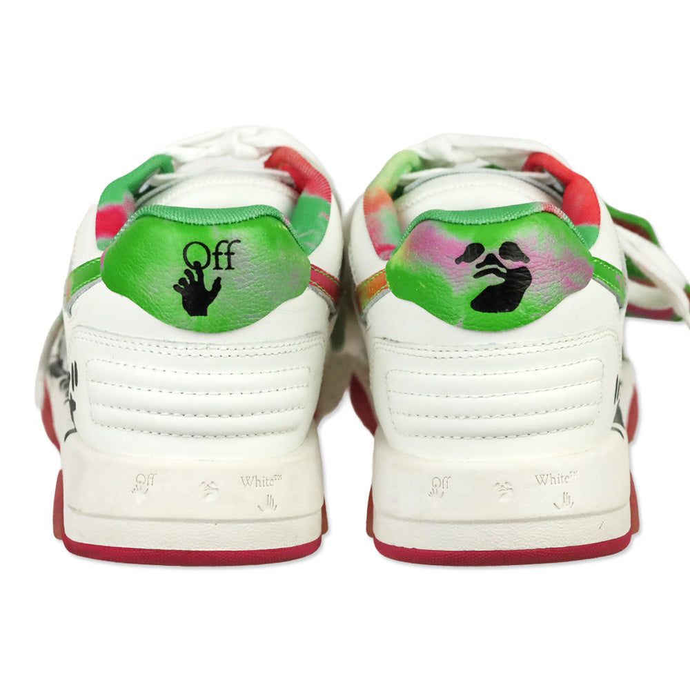 OFF-WHITE White Multicolor Out Of Office OOO "For Walking" Low Top Sneakers