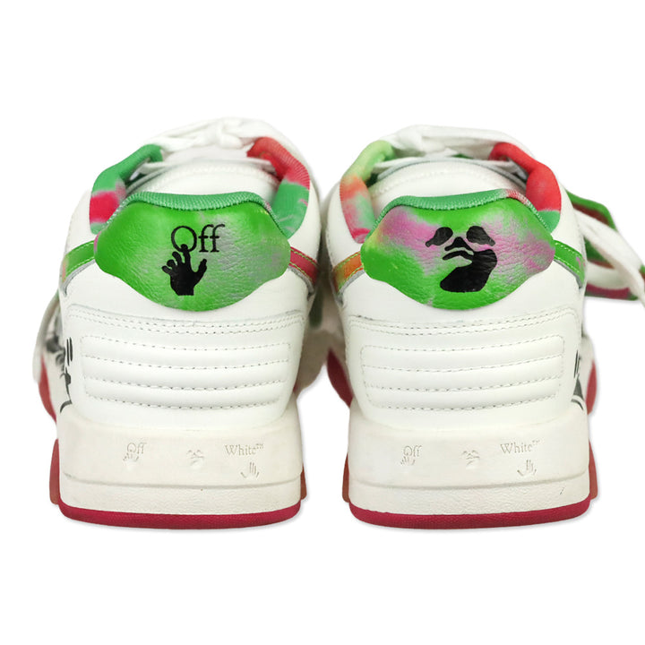 OFF-WHITE White Multicolor Out Of Office OOO "For Walking" Low Top Sneakers