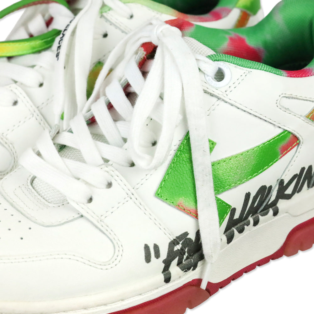 OFF-WHITE White Multicolor Out Of Office OOO "For Walking" Low Top Sneakers