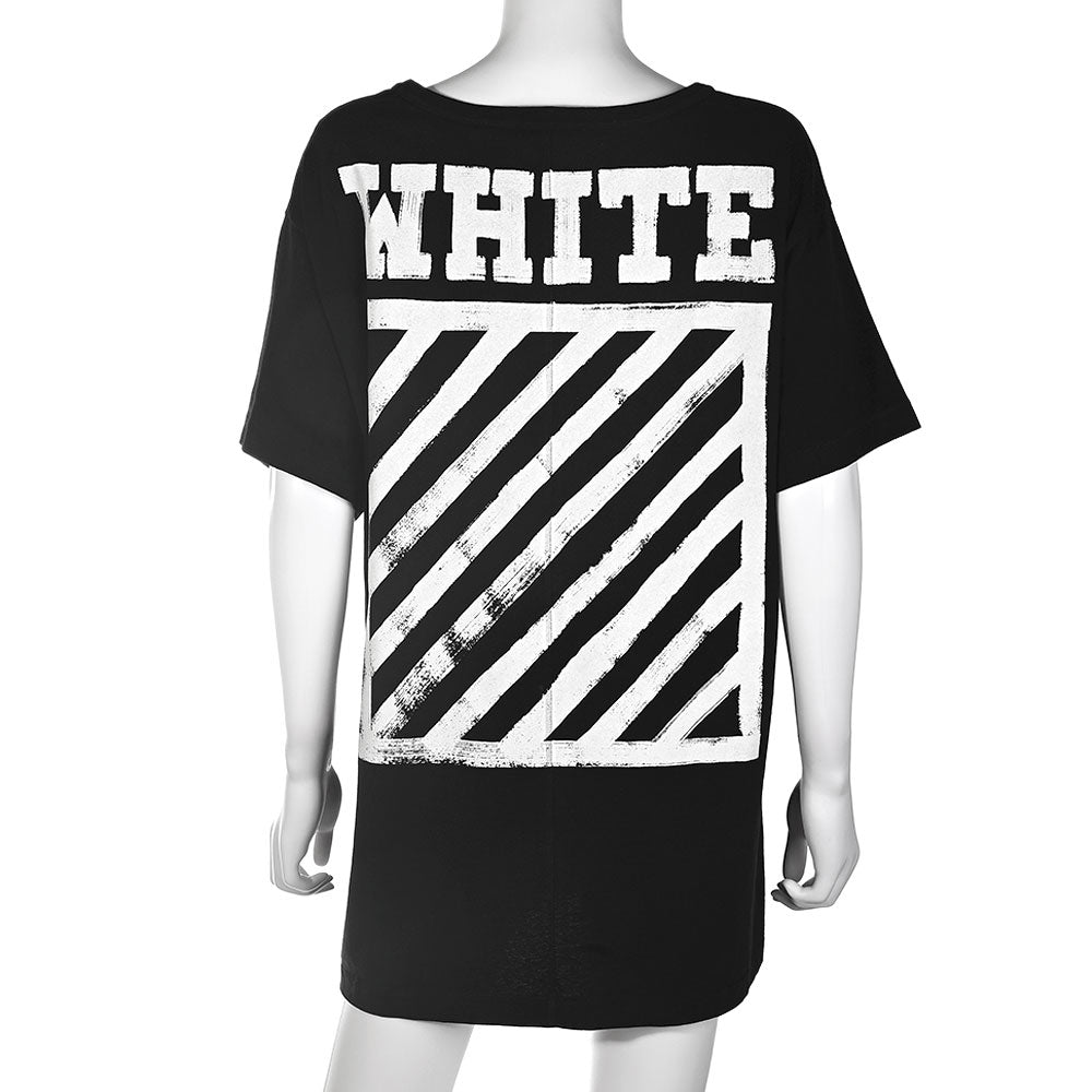 Off-White Black Graphic Print T Shirt