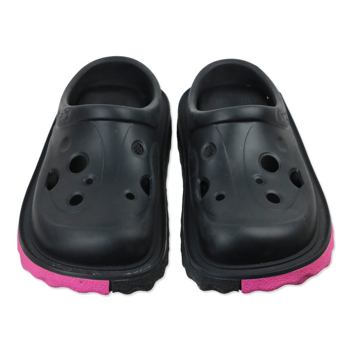 Off-White Meteor Sponge Black Rubber Platform Slippers