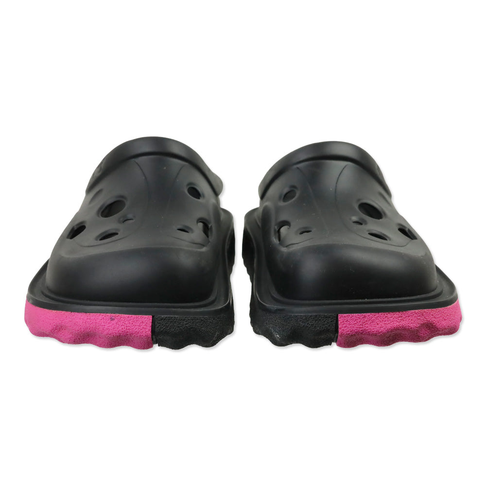 Off-White Meteor Sponge Black Rubber Platform Slippers