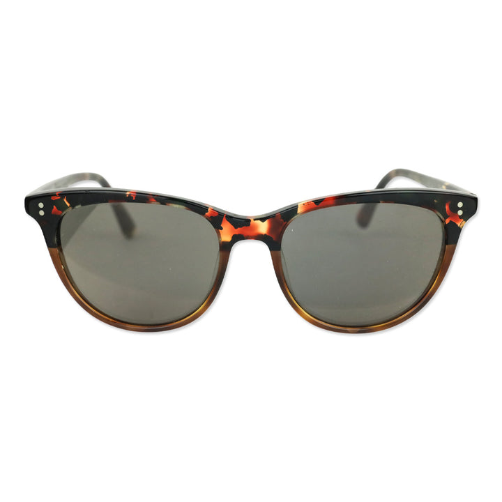 Oliver Peoples Brown Tortoiseshell Grey Tinted Jardinette Sun Sunglasses