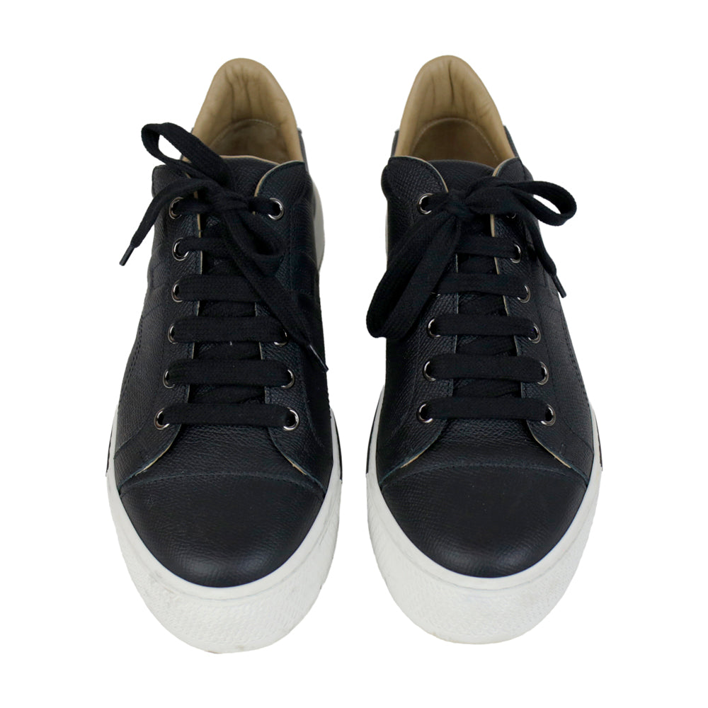 Hermès Black Epsom Voltage Sneakers