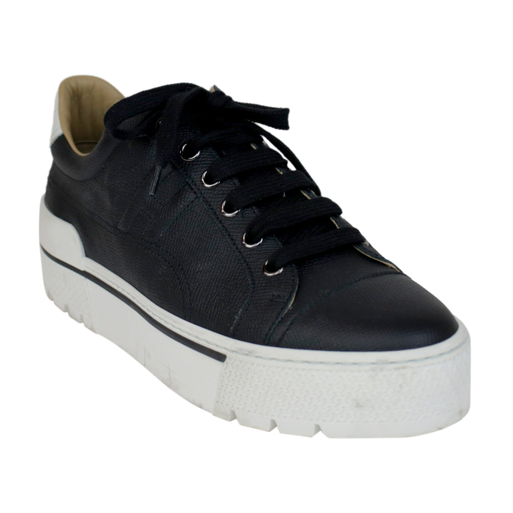 Hermès Black Epsom Voltage Sneakers