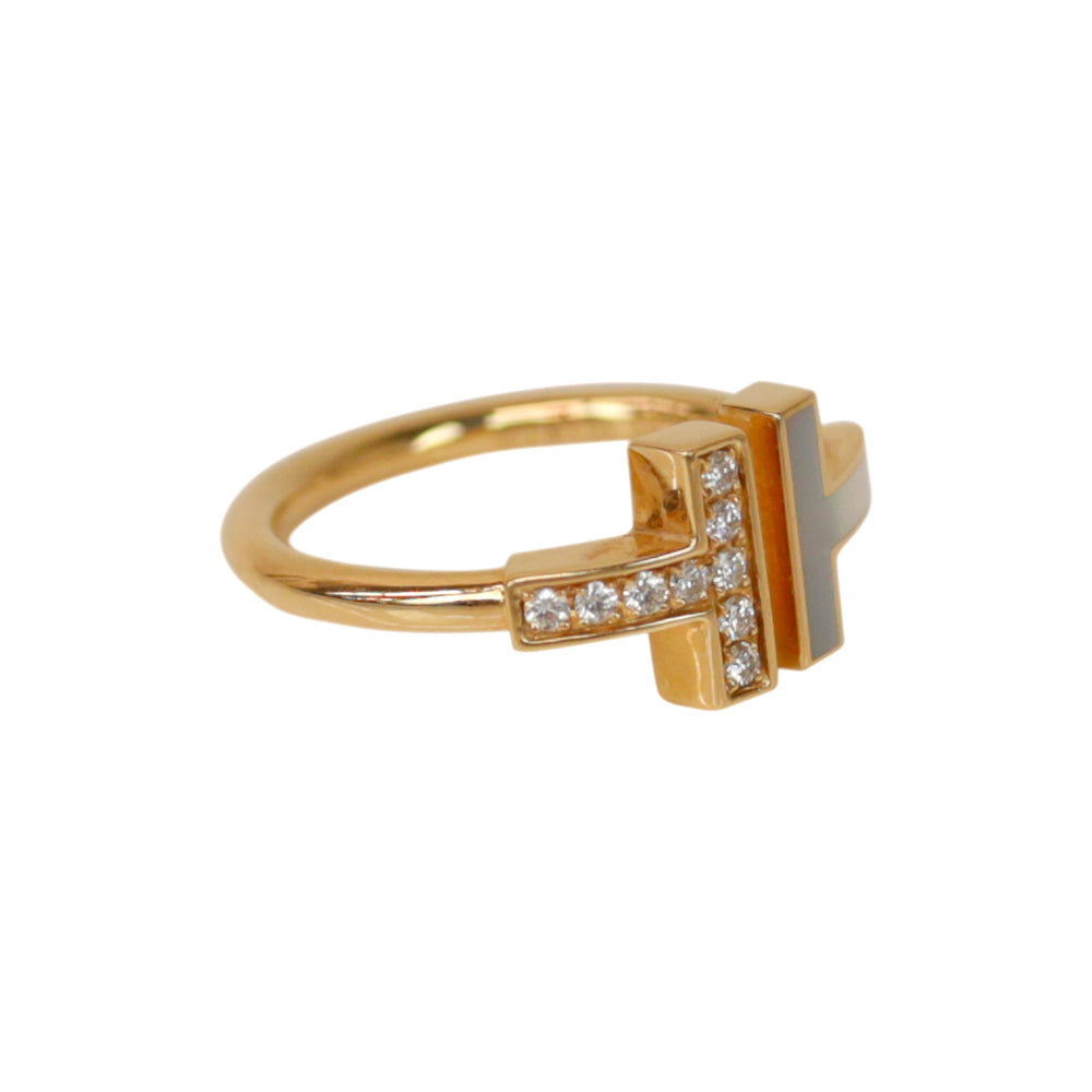 Tiffany & Co. Tiffany T Wire 18 KT Gold & Diamond Ring