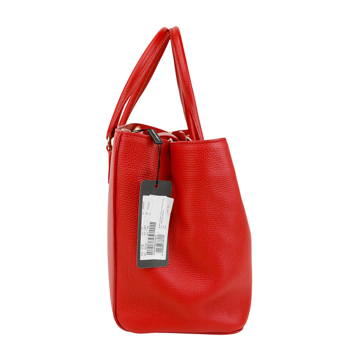 Dolce & Gabbana Red Leather Large Tote Bag