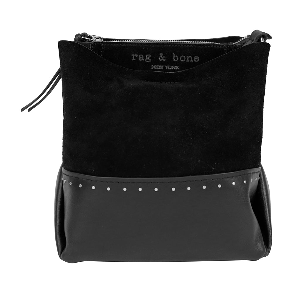 Rag & Bone Black Suede Passenger 2.0 Crossbody Bag