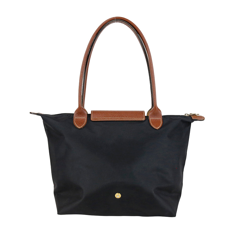 Longchamp Black Le Pliage Medium Tote Bag