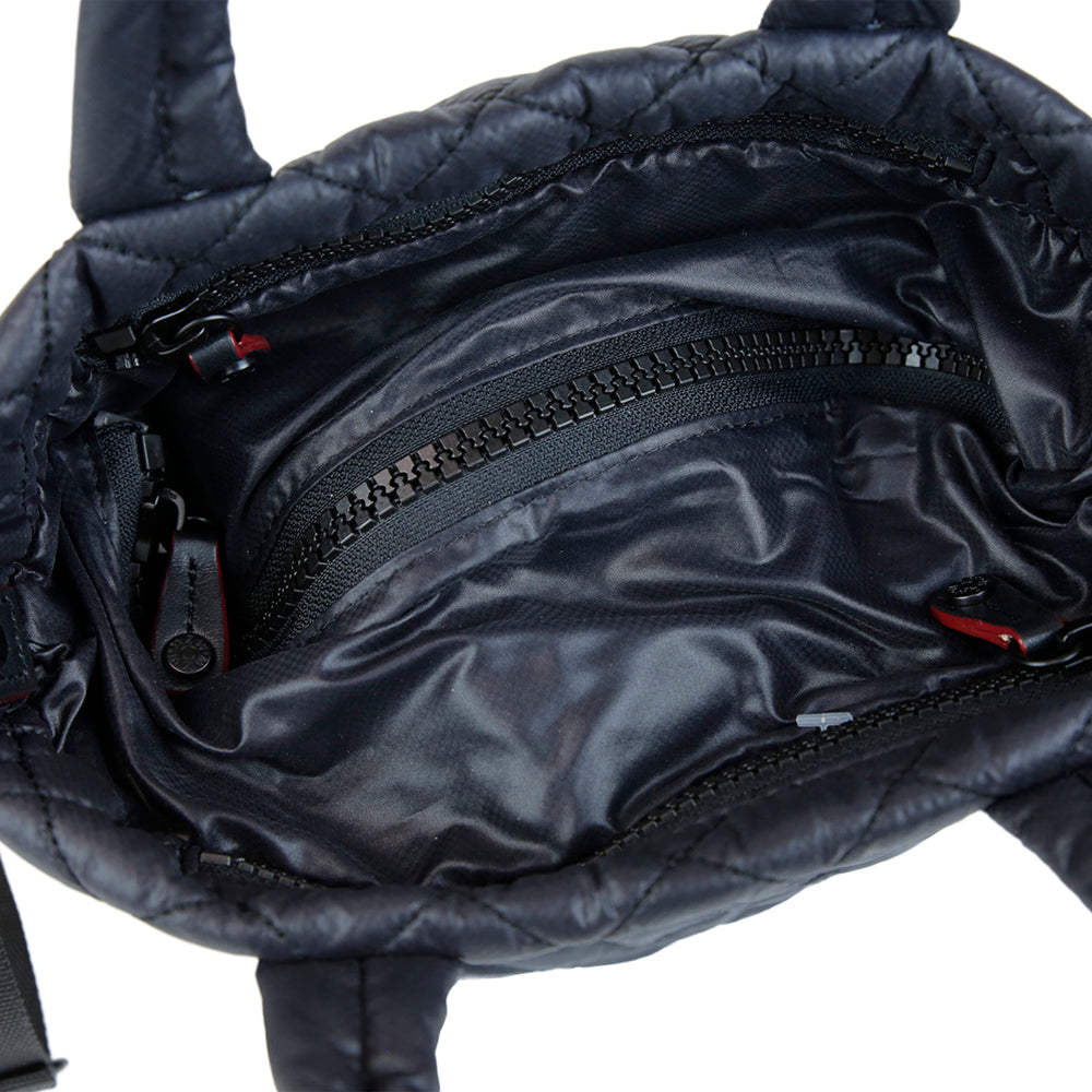 MZ Wallace Black Micro Sutton Tote Bag