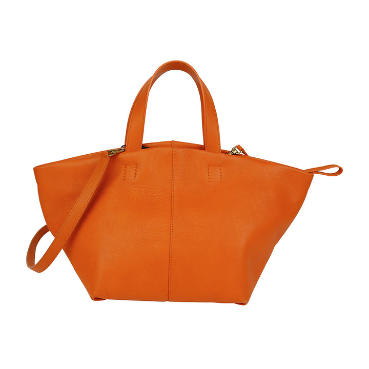 Mansur Gavriel Orange Tulipano Leather Tote Bag
