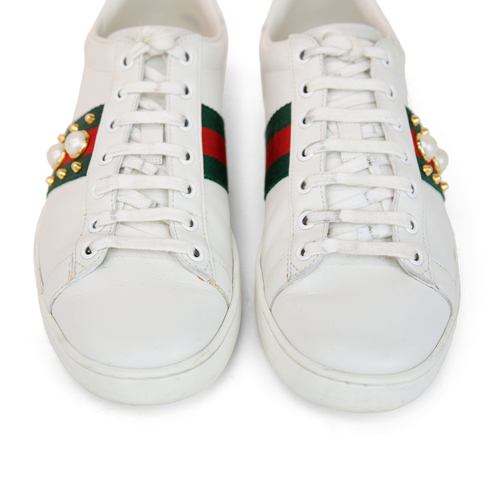 Gucci White Ace Sneakers