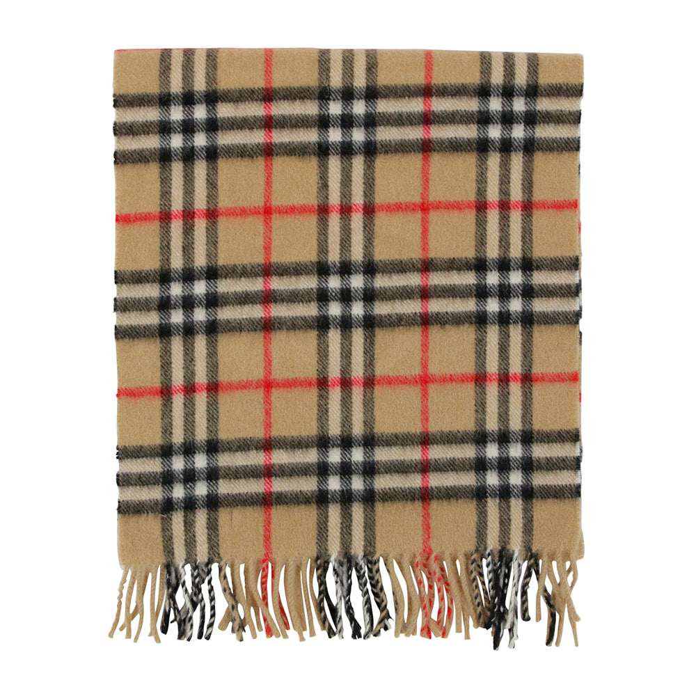 Burberry Vintage Tan Nova Check Cashmere Scarf