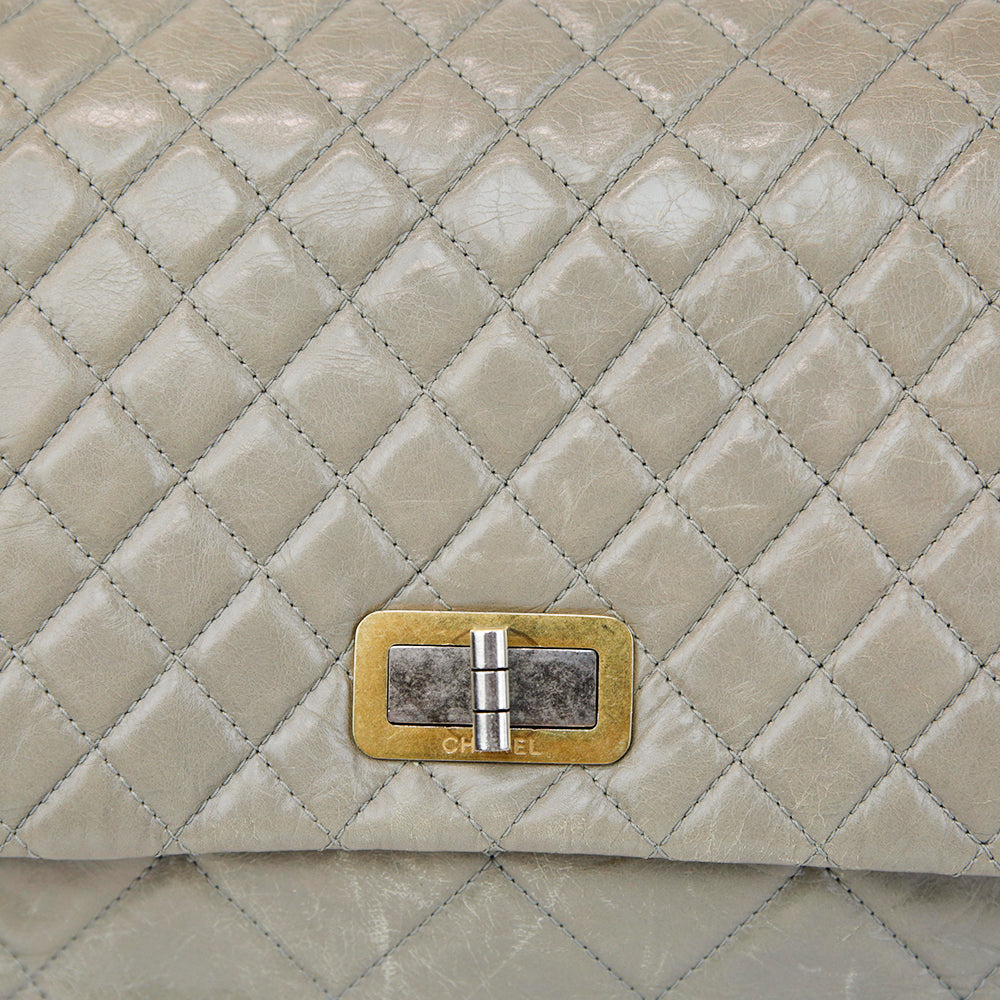 Chanel Gray Reissue Accordion Flap Bag