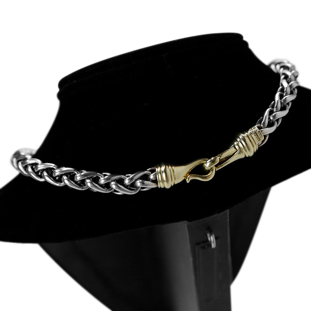 David Yurman Two-Tone Wheat Chain Necklace