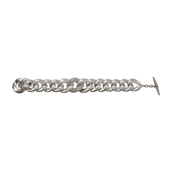 David Yurman Sterling Silver & Diamond Cordelia Toggle Bracelet