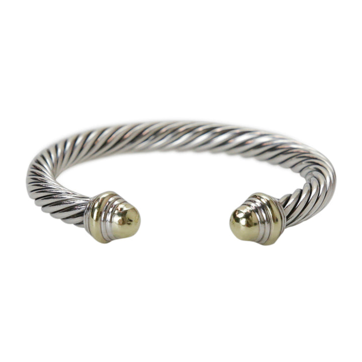 David Yurman Cable Classics Gold Dome Cuff Bracelet