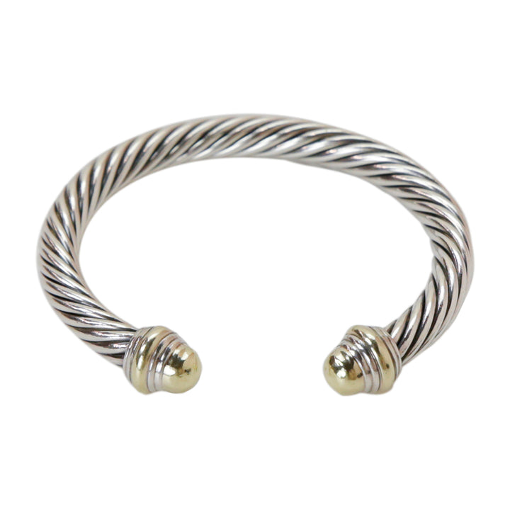 David Yurman Cable Classics Gold Dome Cuff Bracelet