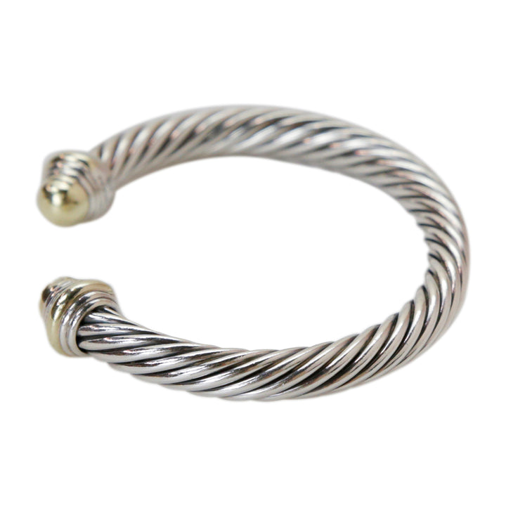David Yurman Cable Classics Gold Dome Cuff Bracelet