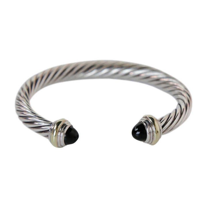 David Yurman Onyx Cable Classics Cuff Bracelet
