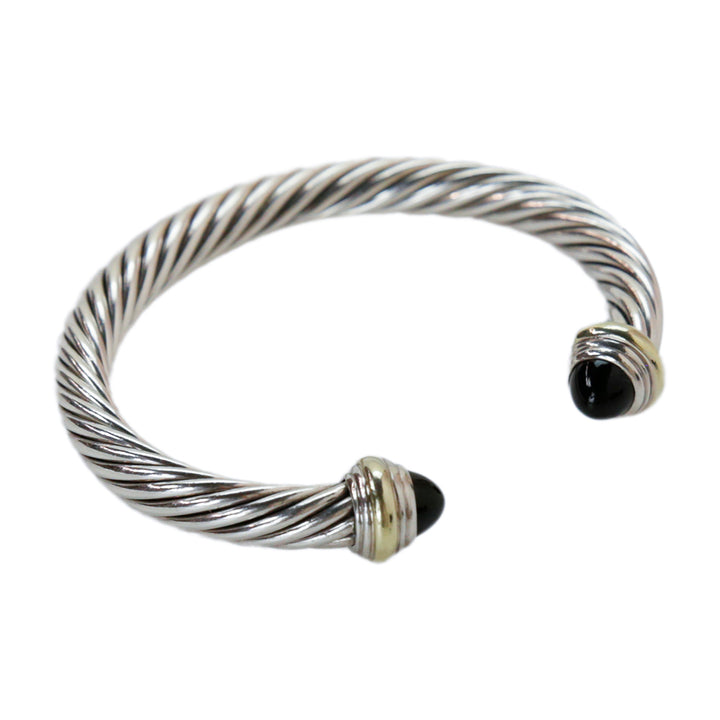 David Yurman Onyx Cable Classics Cuff Bracelet