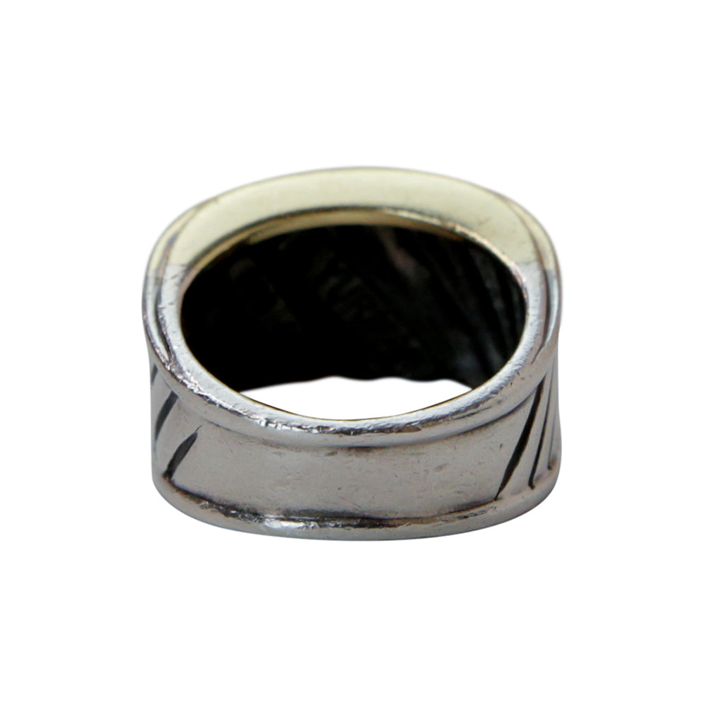 David Yurman Two-Tone Cable Classics Cigar Band Ring