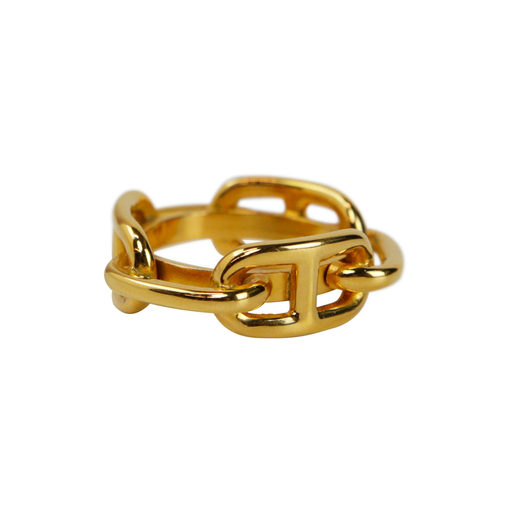 Hermès Gold Regate Scarf Ring