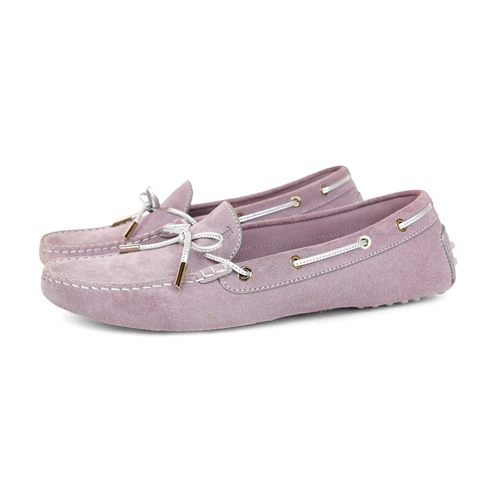 Tod's Lilac Suede Loafers