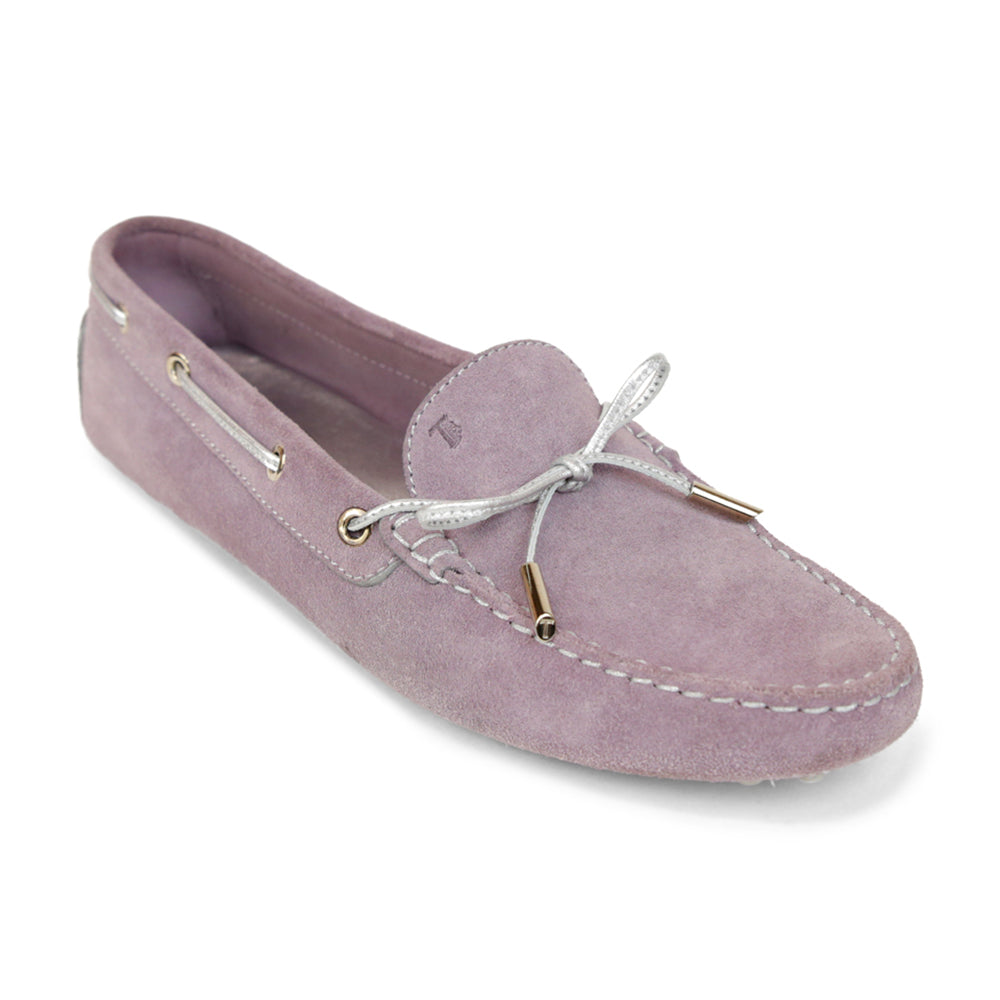 Tod's Lilac Suede Loafers
