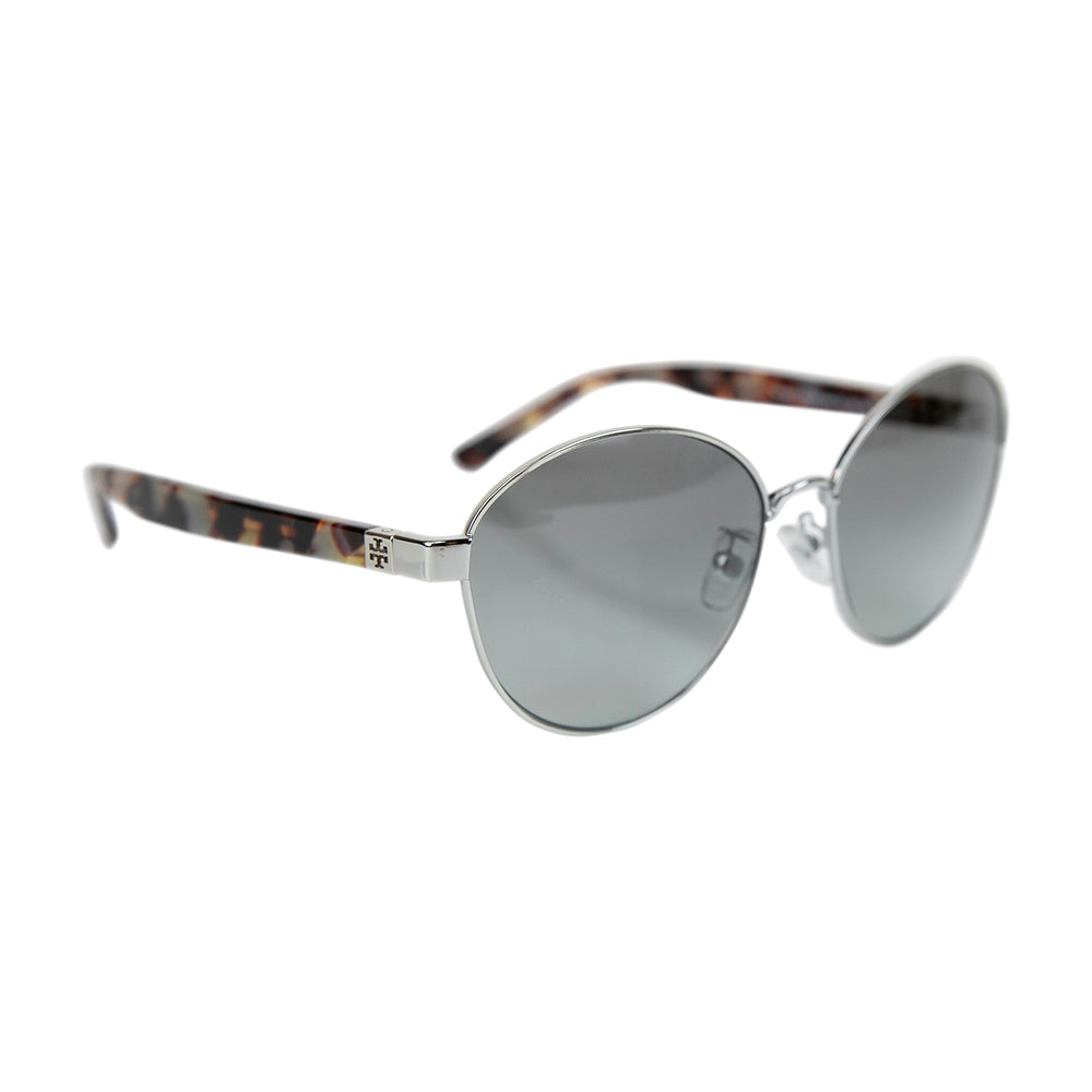 Tory Burch Silver Round Frame Sunglasses