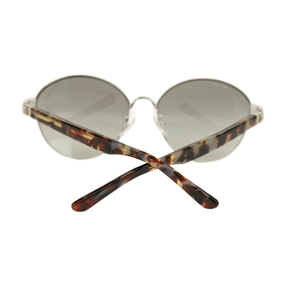 Tory Burch Silver Round Frame Sunglasses