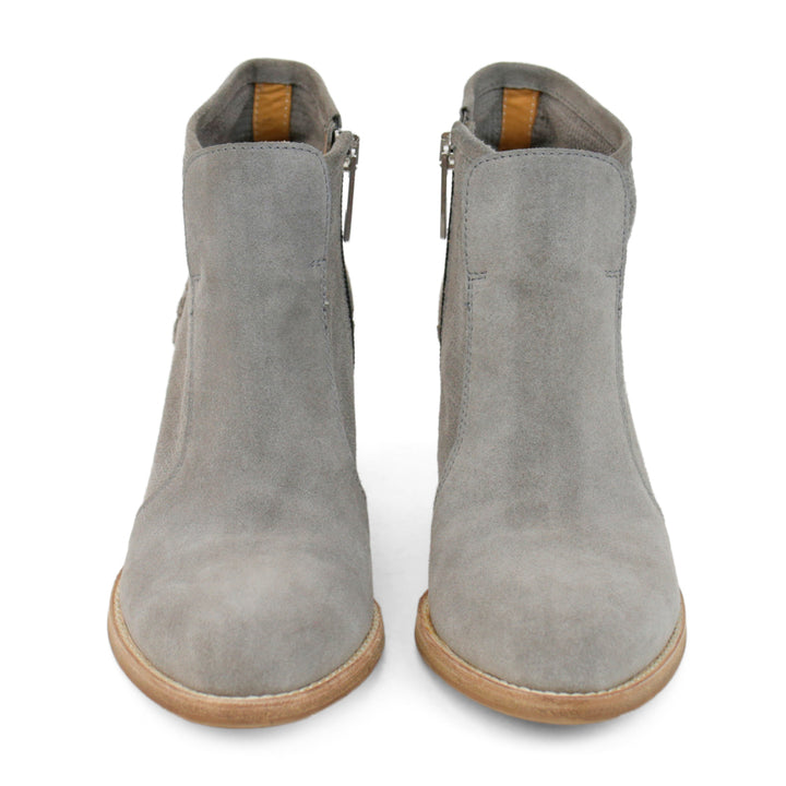 Aquatalia Gray Suede Fern Ankle Boots
