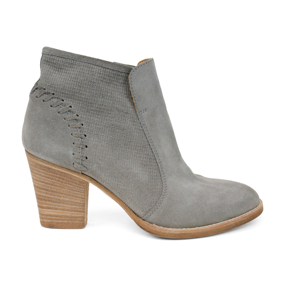 Aquatalia Gray Suede Ankle Boots DBLTKE Luxury Consignment Boutique