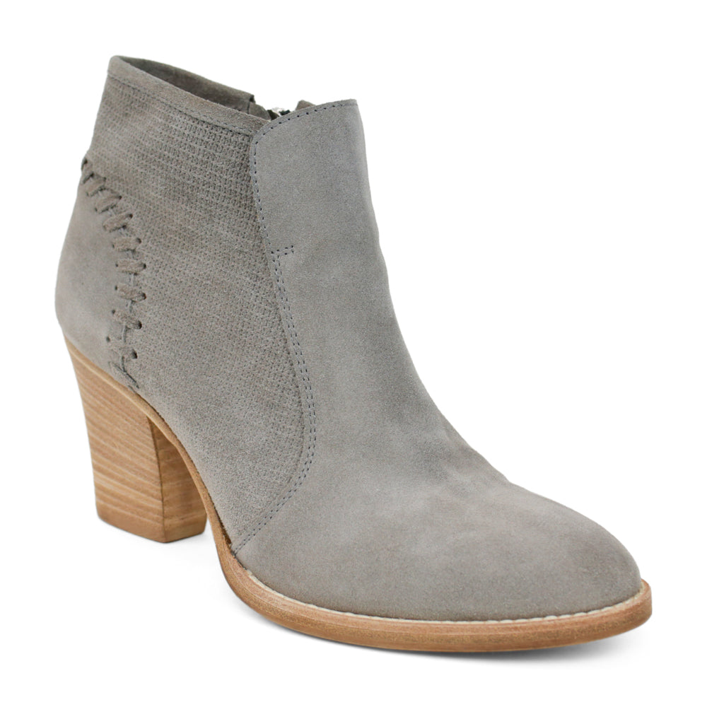 Aquatalia Gray Suede Ankle Boots DBLTKE Luxury Consignment Boutique