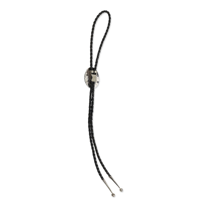 'PB' Navajo Silver Turquoise Cluster Bolo Tie