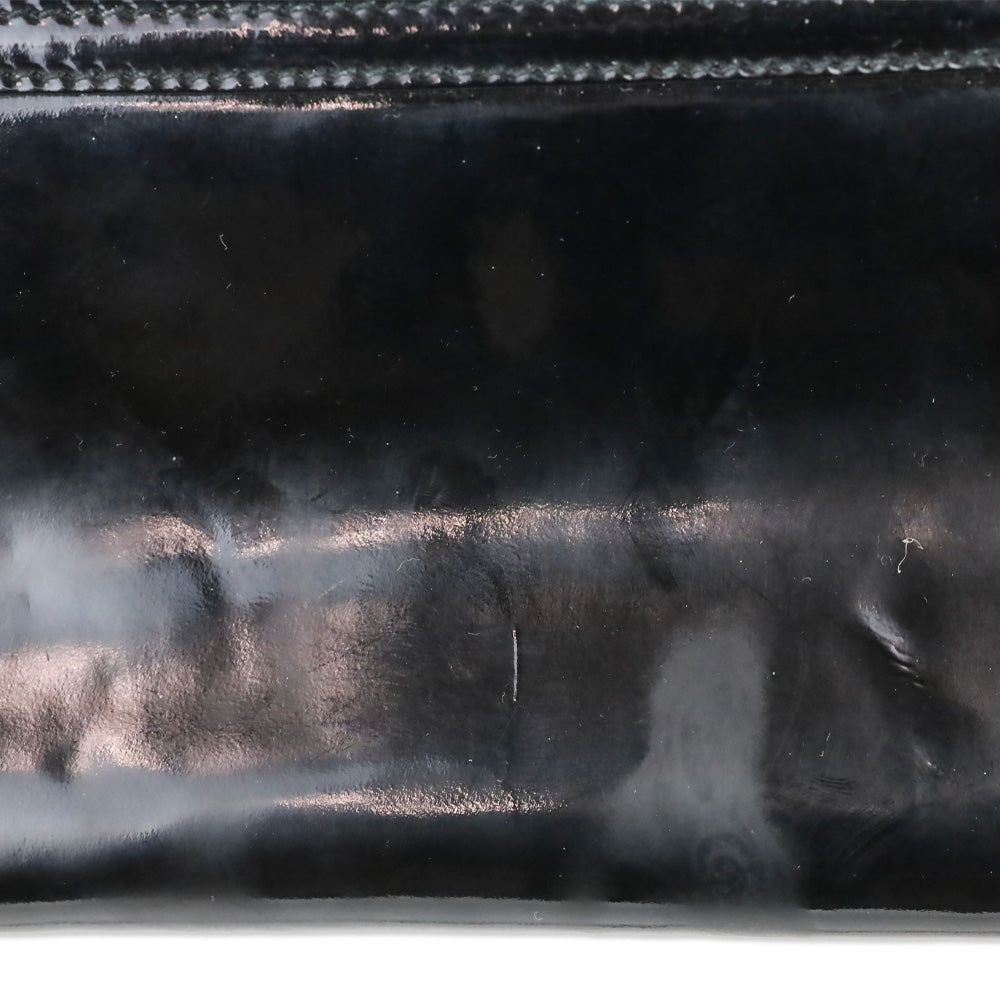 Paloma Picasso Black Patent Leather Chain Crossbody Bag