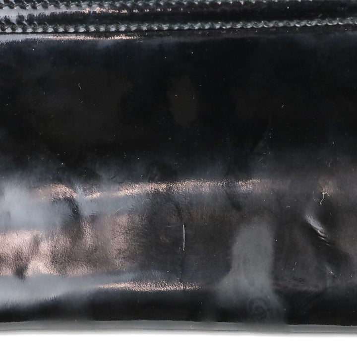 Paloma Picasso Black Patent Leather Chain Crossbody Bag