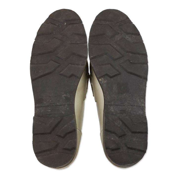 Paraboot Orsay Lapin Beige Leather Rabbit Fur Penny Loafer