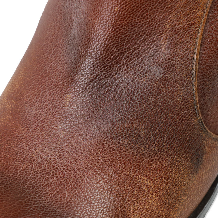 Patrizia Pepe Brown Studded Western Boot