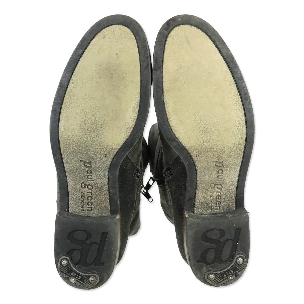Paul Green Anthrazite Suede Carrie Boot