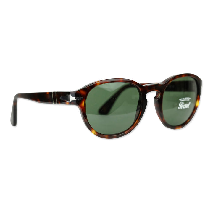 Persol Havana Acetate Round Sunglasses