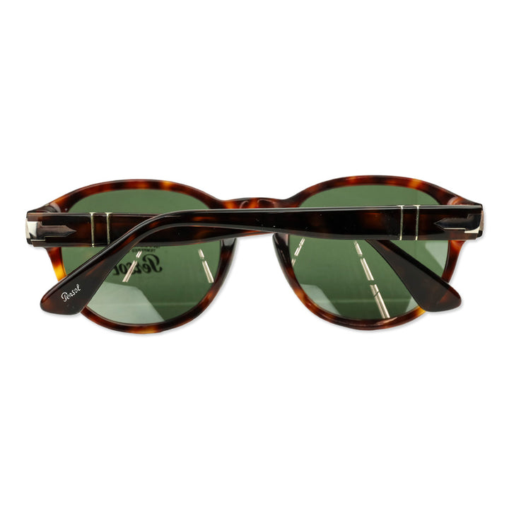 Persol Havana Acetate Round Sunglasses